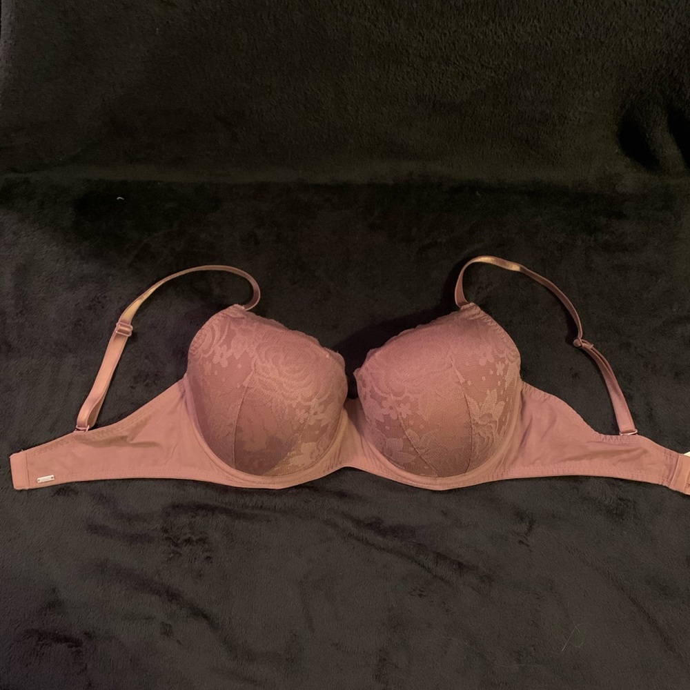 PINK Lace Push Up Bra 36DD